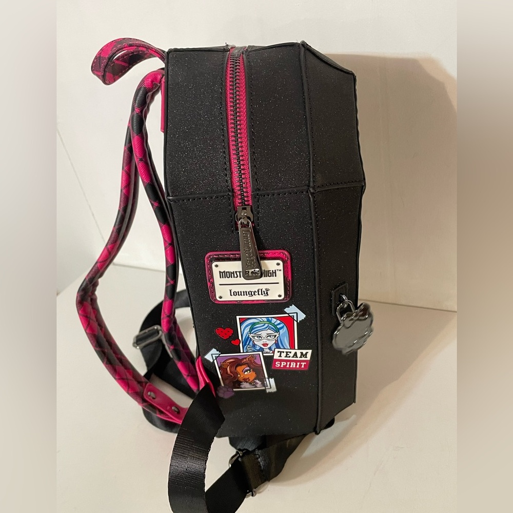 Loungefly Monster High Coffin Locker Backpack - Picture 4 of 5